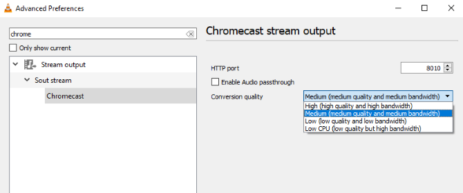 Comment diffuser des vidéos de VLC vers Chromecast 