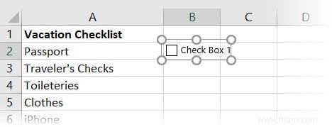 Comment créer une liste de contrôle dans Microsoft Excel 