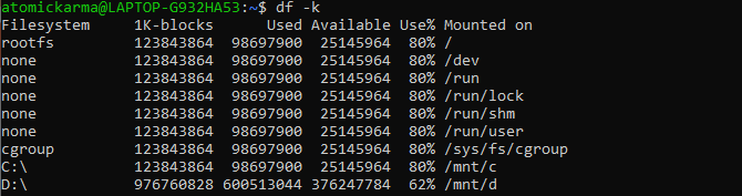 13 commandes df Linux avec exemples 