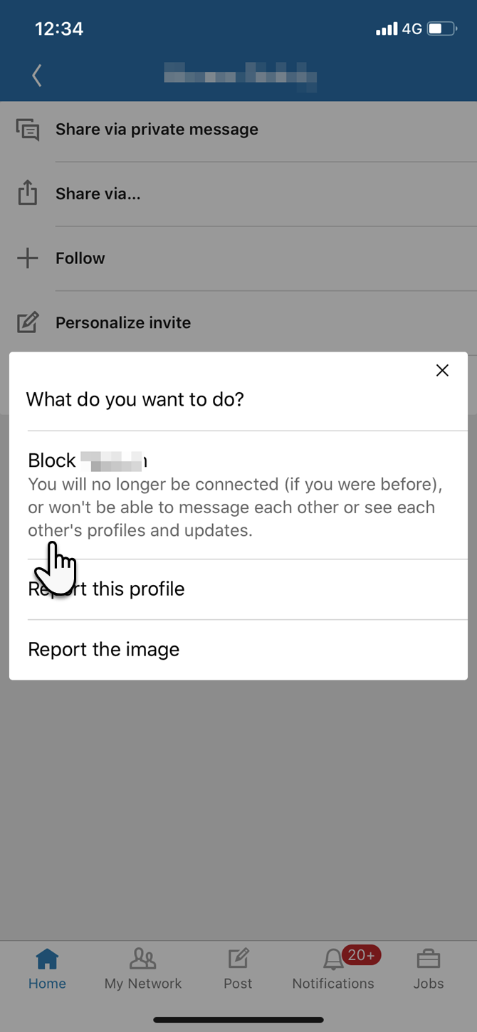 Comment bloquer quelqu un sur LinkedIn 