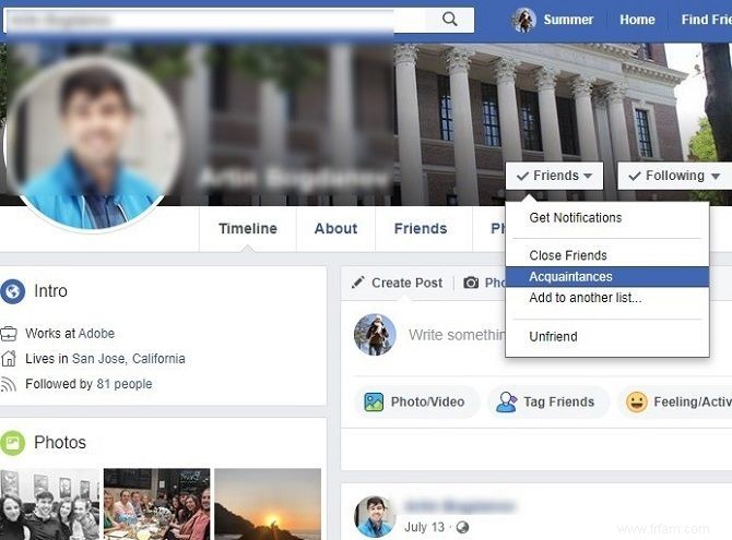 Comment ignorer poliment quelqu un sur Facebook 