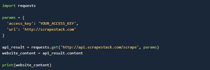 L API Scrapestack facilite le scraping des sites Web pour les données 