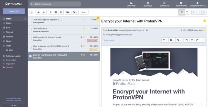 ProtonMail :la sécurité des e-mails dont vous avez besoin avec les fonctionnalités que vous souhaitez 