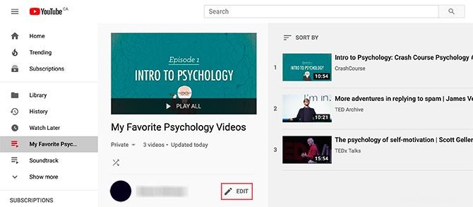 Comment créer une liste de lecture YouTube pour vos vidéos préférées 