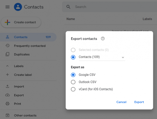 Comment transférer des contacts Google d Android vers iPhone 