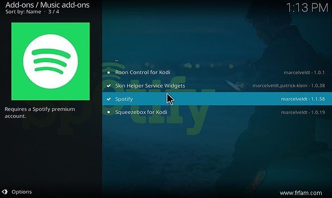 Comment écouter Spotify sur Kodi 