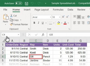 Comment utiliser la zone de nom dans Excel 