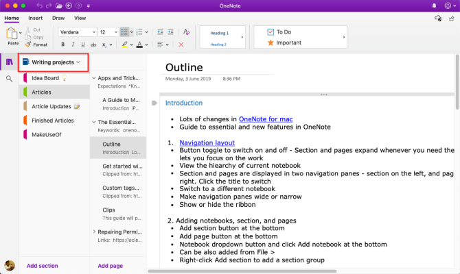 Le guide essentiel de OneNote pour Mac 