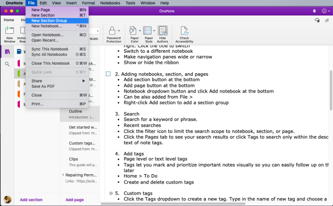 Le guide essentiel de OneNote pour Mac 