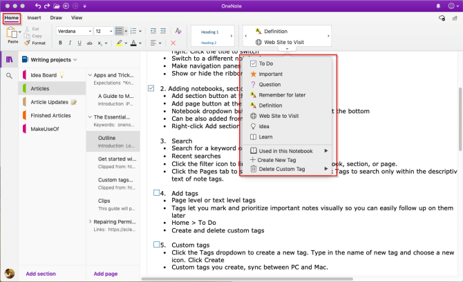 Le guide essentiel de OneNote pour Mac 