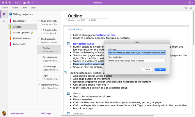 Le guide essentiel de OneNote pour Mac 