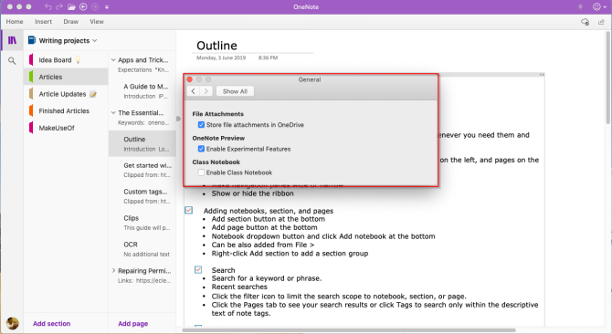 Le guide essentiel de OneNote pour Mac 