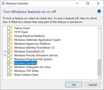 Comment configurer Windows Sandbox sur Windows 10 