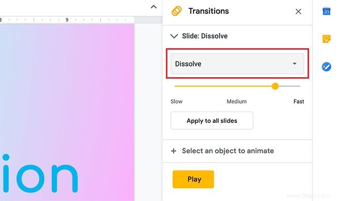 Comment créer des transitions pour votre présentation Google Slides 