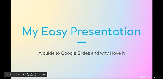 Comment créer des transitions pour votre présentation Google Slides 