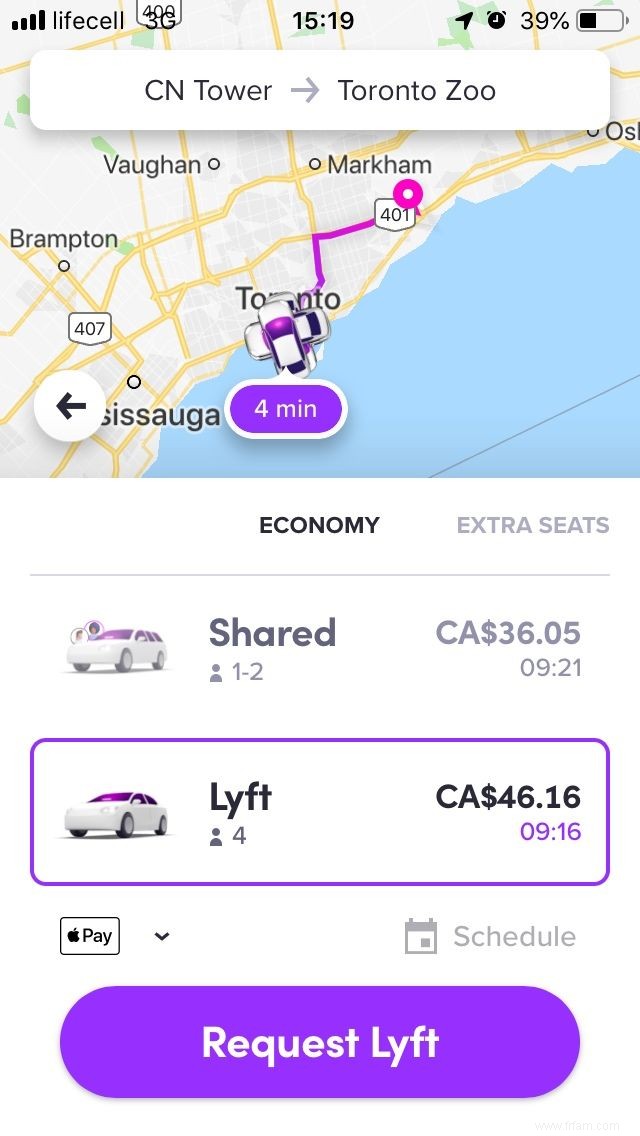 Uber ou Lyft sont-ils moins chers ? Découvrons-le! 