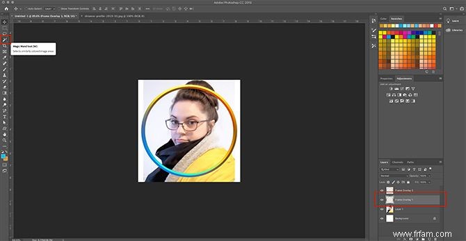 Comment créer un cadre photo en ligne avec Photoshop 