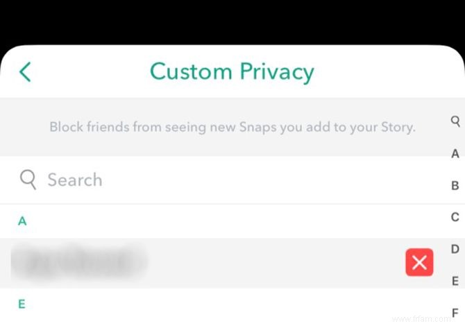 Comment bloquer quelqu un sur Snapchat 