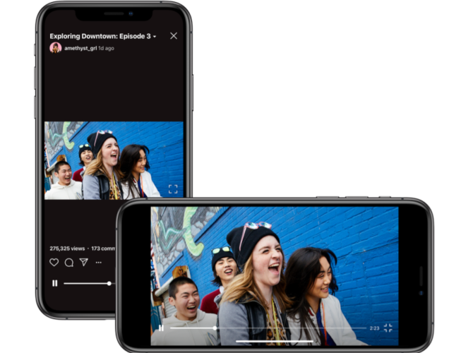 Instagrams IGTV prend désormais en charge les vidéos en paysage 