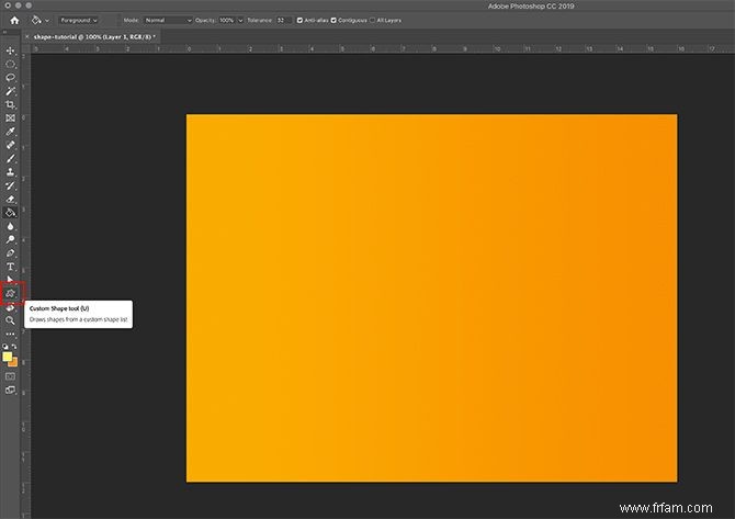 Comment utiliser l outil de forme personnalisée dans Adobe Photoshop 