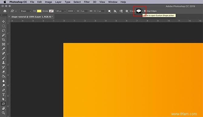 Comment utiliser l outil de forme personnalisée dans Adobe Photoshop 