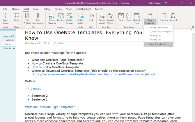 Comment utiliser les modèles OneNote :tout ce que vous devez savoir 