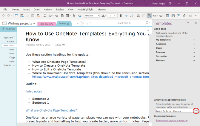 Comment utiliser les modèles OneNote :tout ce que vous devez savoir 