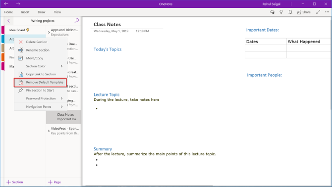 Comment utiliser les modèles OneNote :tout ce que vous devez savoir 