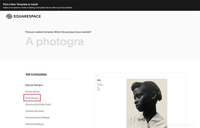 Les 6 meilleurs modèles Squarespace pour afficher vos photos et votre art 