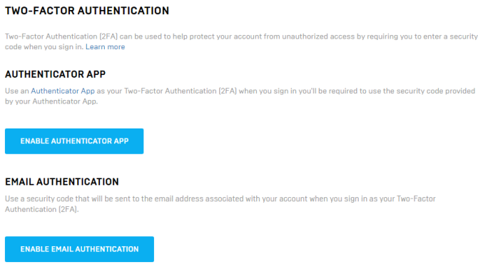 Comment sécuriser Fortnite.com avec 2FA (authentification à deux facteurs) 