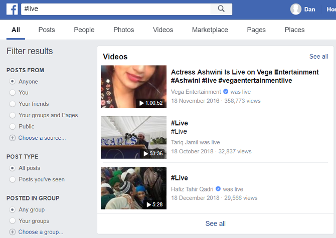 Comment trouver des vidéos sur Facebook 