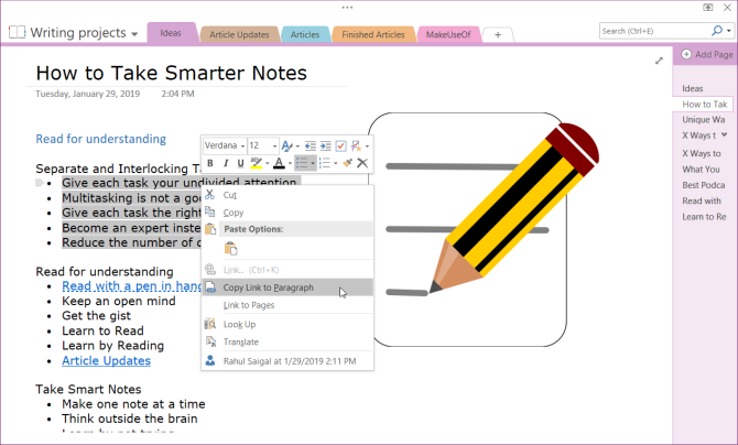 Comment créer un wiki personnel à l aide de Microsoft OneNote 