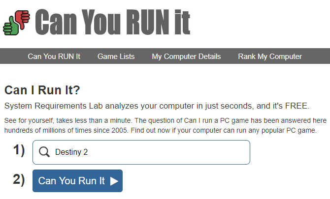 Peux-tu le courir? Trouvez des jeux PC que votre ordinateur peut gérer 