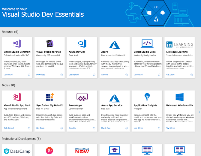 Programmeurs Microsoft Hearts ! 11 outils de développement gratuits de MS 