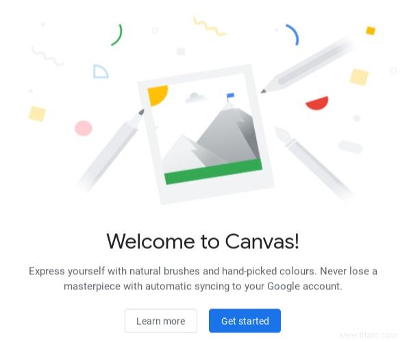 Google Canvas est une application de dessin pour Doodles 