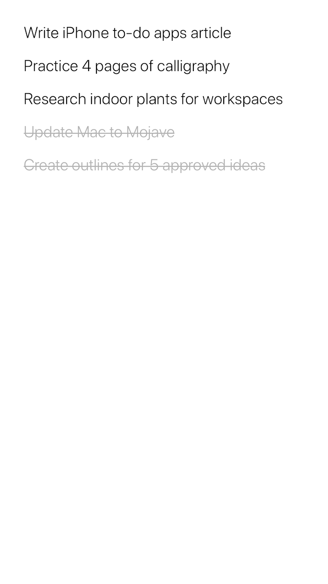 6 applications de liste de tâches extrêmement simples pour iPhone 
