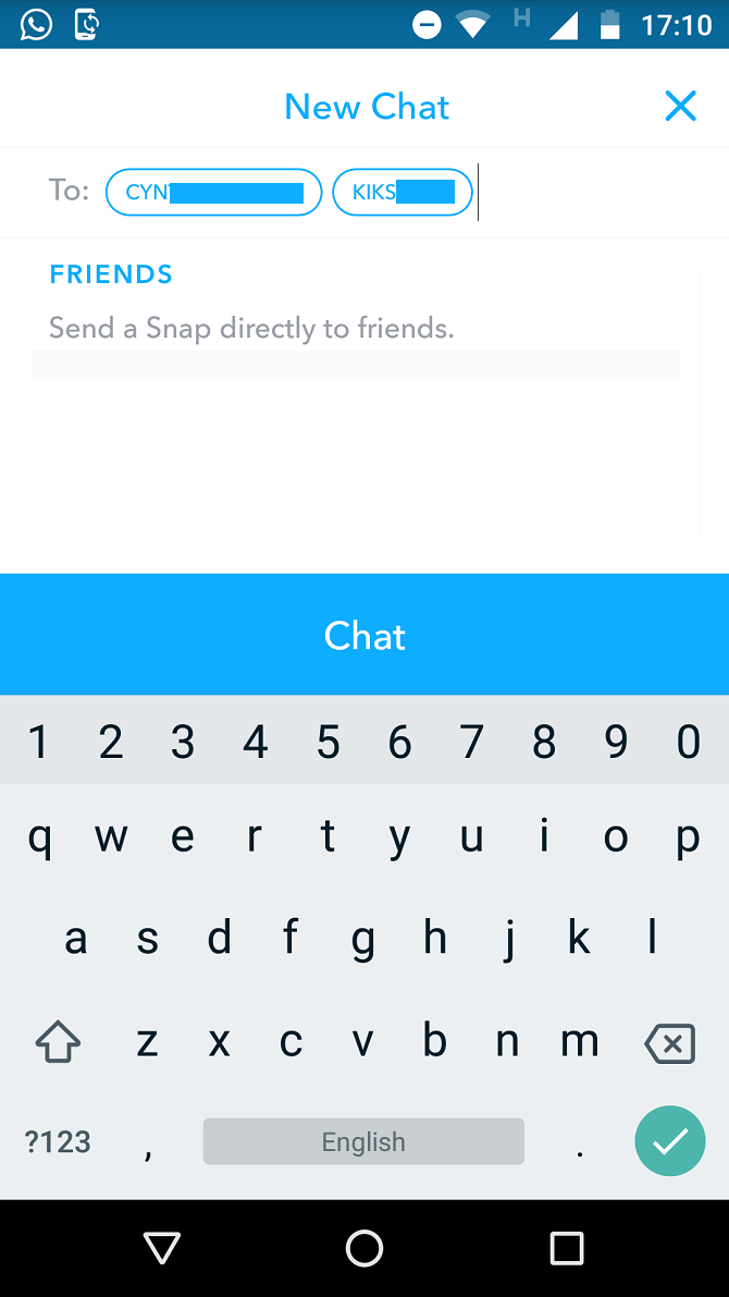 Comment faire une discussion de groupe sur Snapchat 