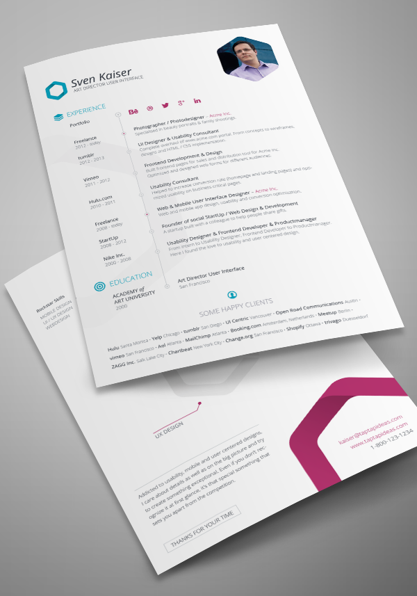 Trouvez le modèle de CV InDesign parfait pour mettre en valeur vos compétences 