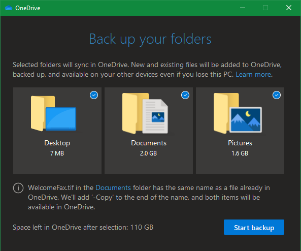 Comment sauvegarder votre bureau, vos documents et vos images avec Microsoft OneDrive 