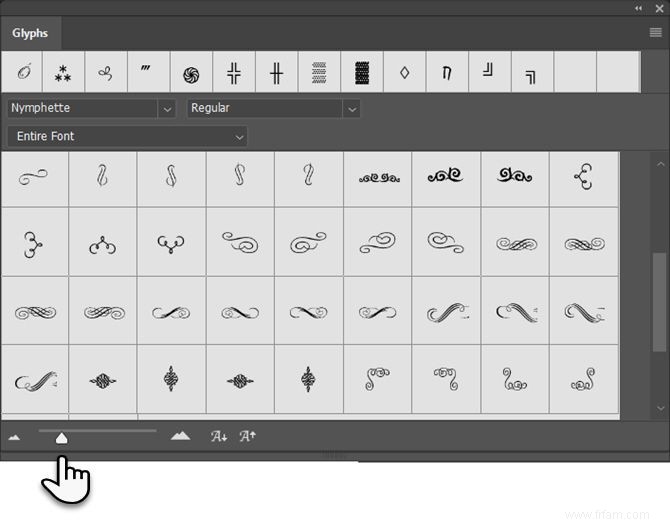 Comment utiliser de beaux glyphes dans Adobe Photoshop CC 