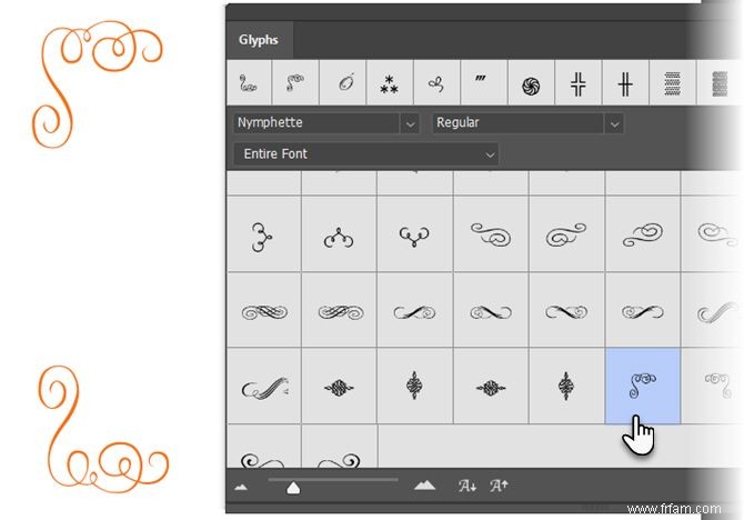 Comment utiliser de beaux glyphes dans Adobe Photoshop CC 