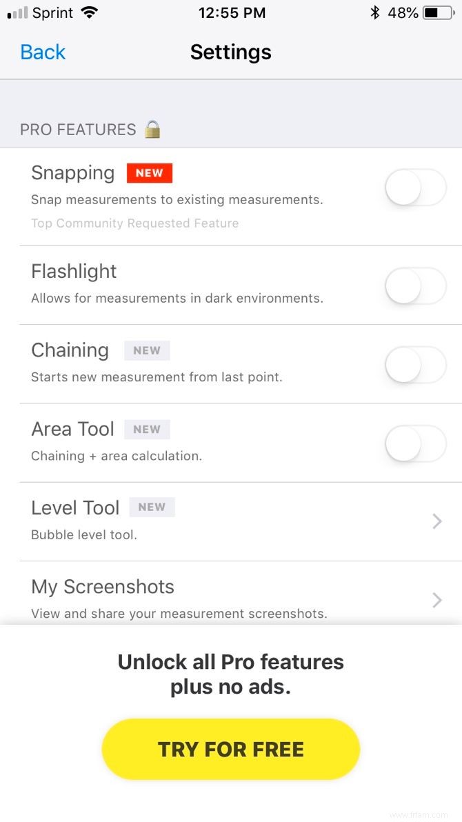 Les 10 meilleurs outils pour votre iPhone :mesure de la règle, du niveau et de la distance 