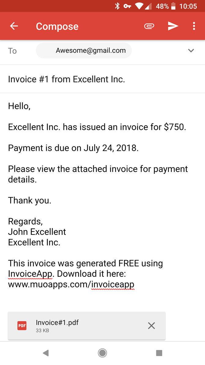 Invoice Mini rend la création de factures mobiles plus facile que jamais 