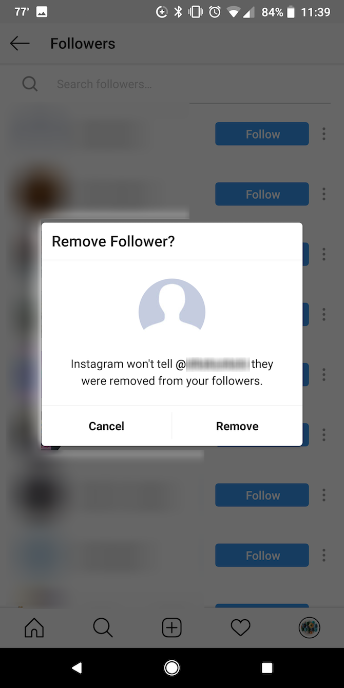 Comment supprimer des abonnés sur Instagram 