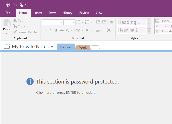 Comment protéger par mot de passe vos notes dans OneNote 2016 