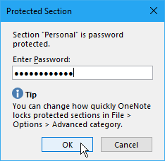 Comment protéger par mot de passe vos notes dans OneNote 2016 