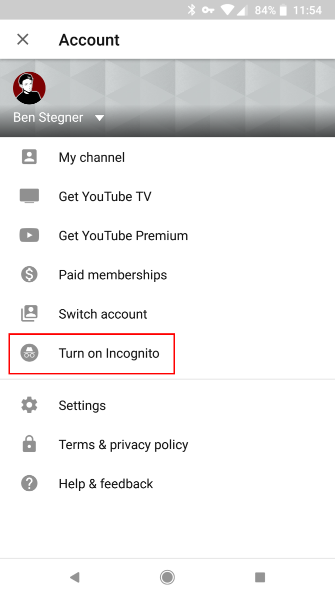 Comment regarder des vidéos en secret en utilisant YouTube Incognito 