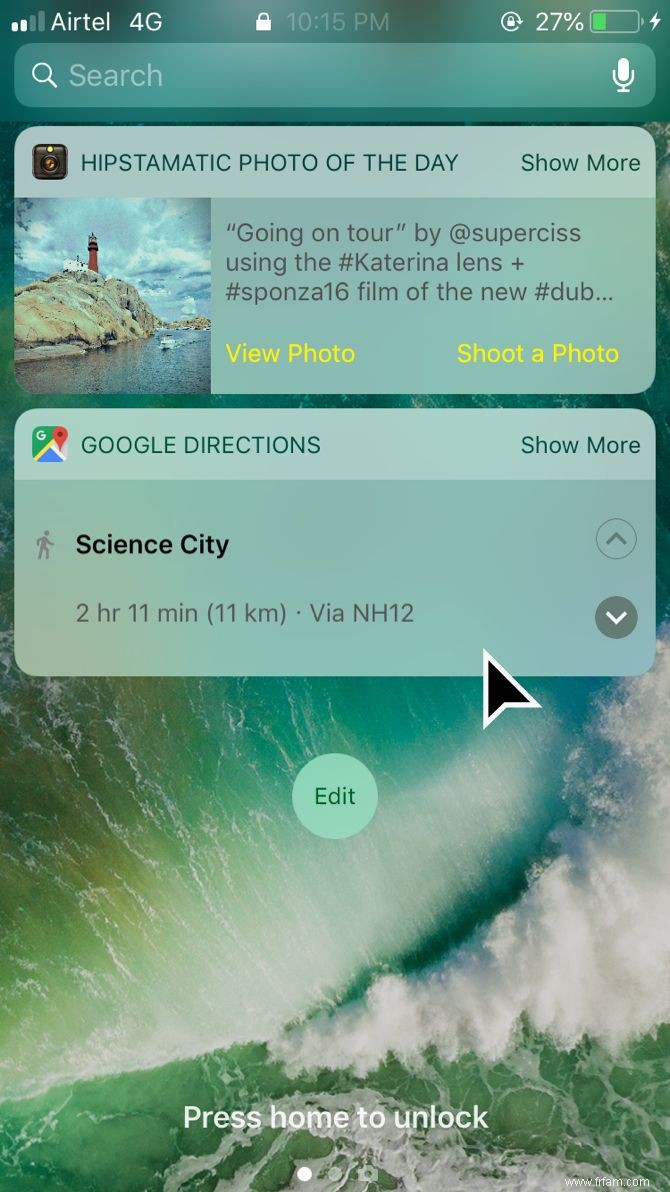 Comment voir les directions de Google Maps sans déverrouiller votre iPhone 