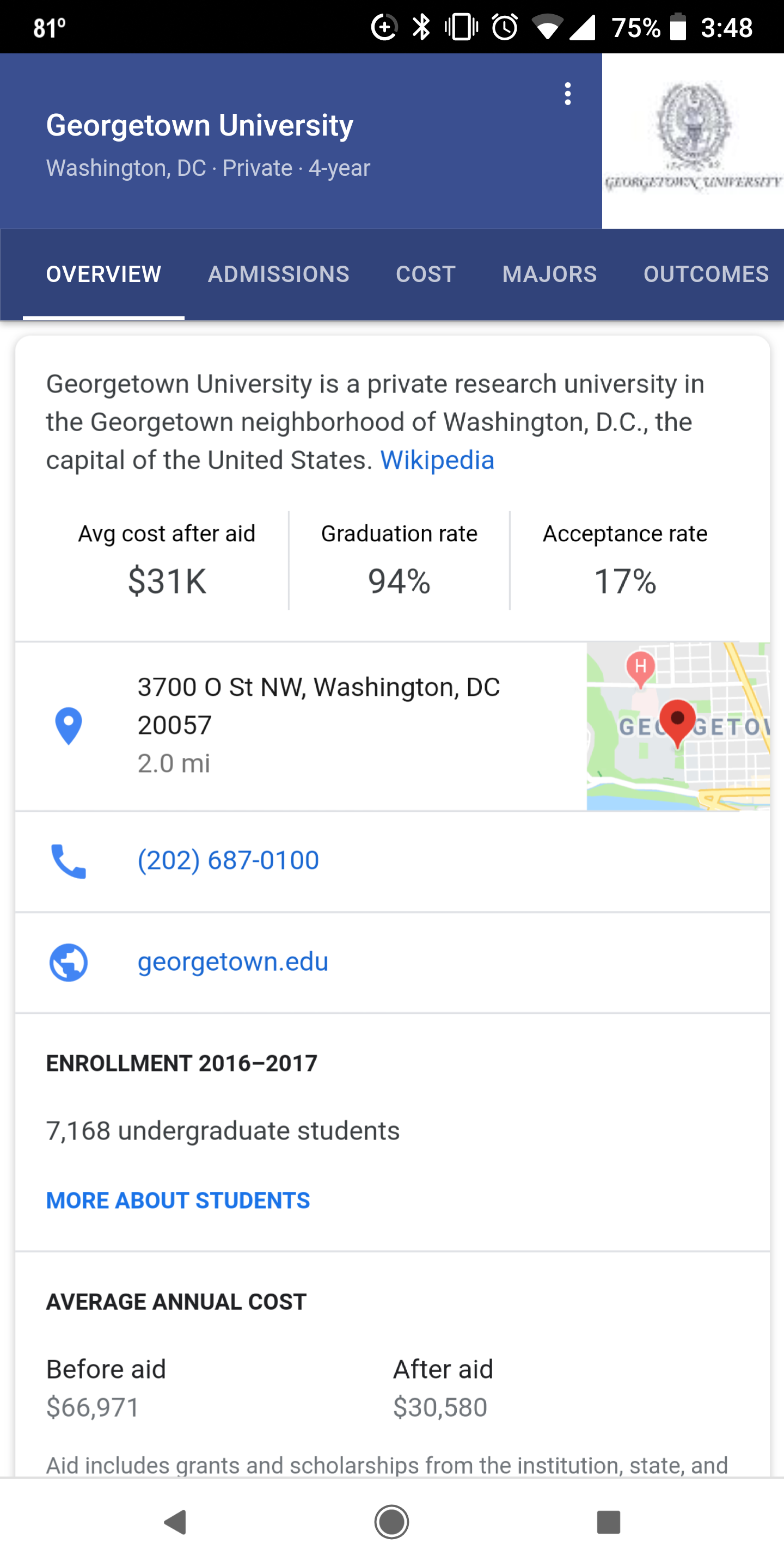 La meilleure façon de trouver des informations sur les admissions universitaires sur Google 