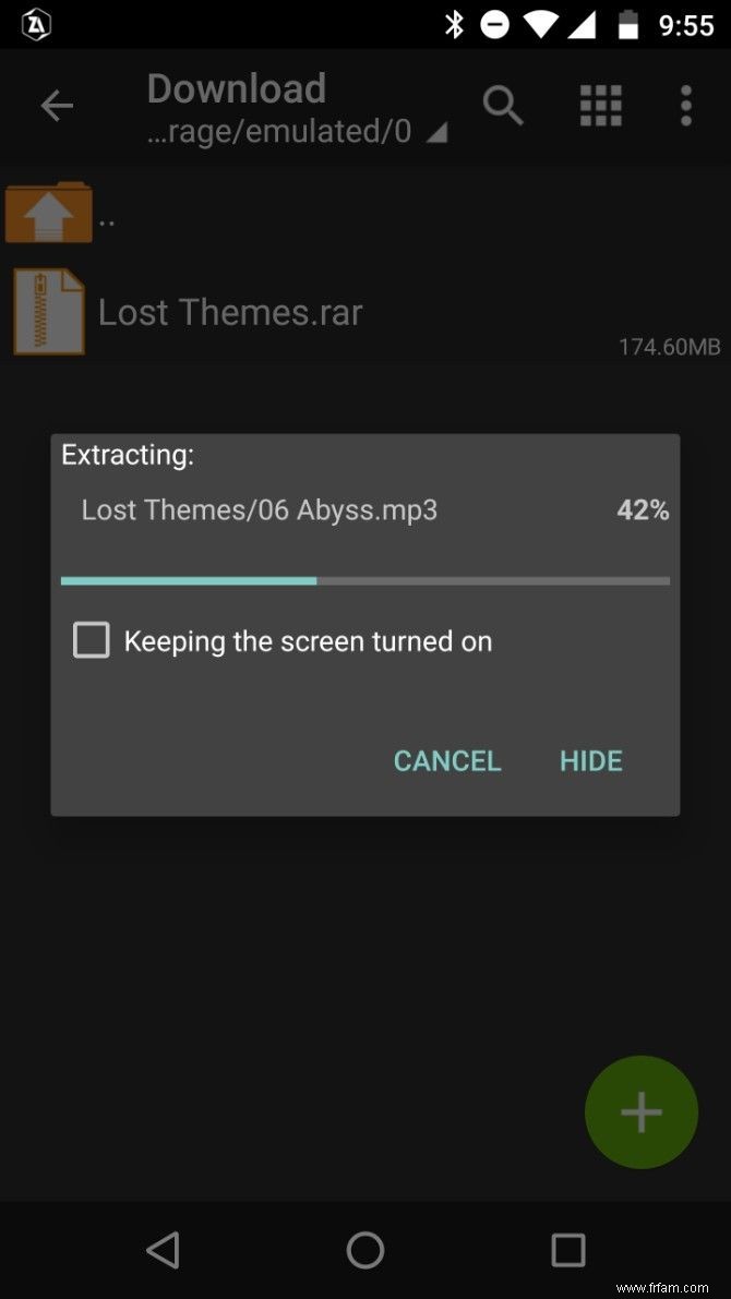 Le meilleur extracteur de fichiers RAR pour Android 